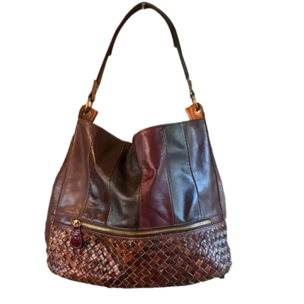 Ameri Leather vintage multi colored leather purse